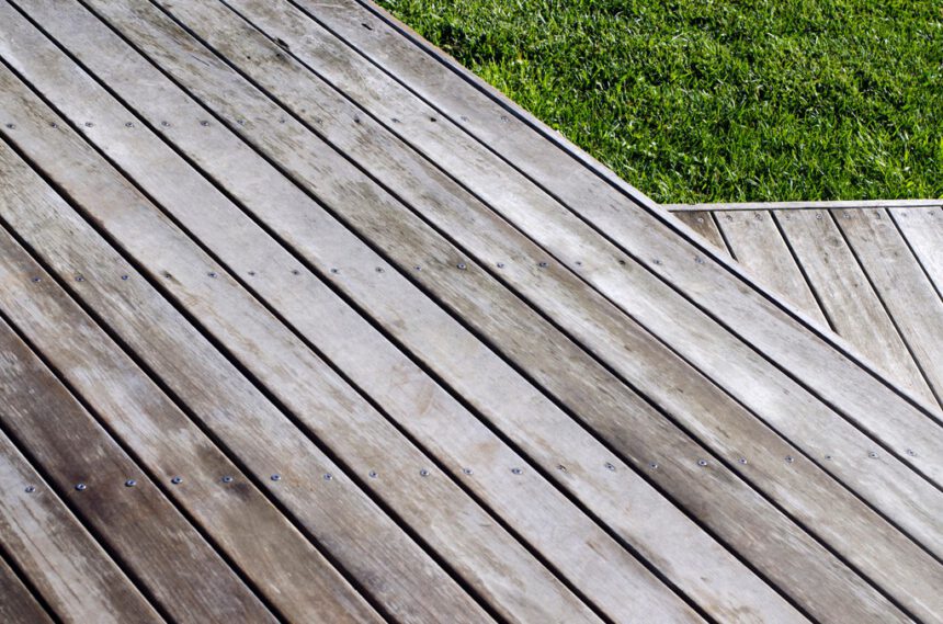 Outdoor timber floor decking